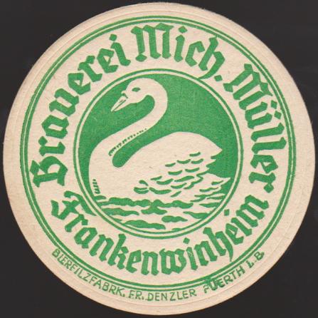 Frankenwinheim, Brauerei zur Schwane Müller, +1946