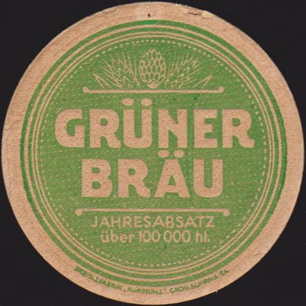 Brauerei Grüner, um 1925