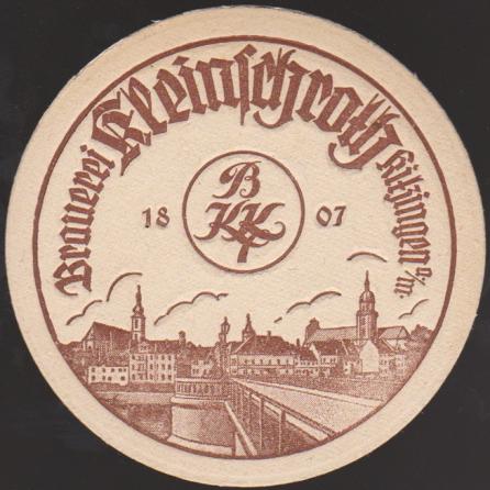 Brauerei Kleinschroth, um 1930