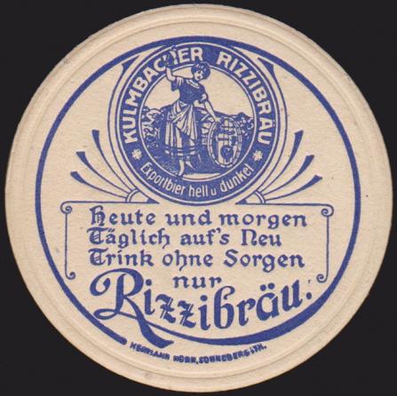 Rizzi-Bräu, um 1930