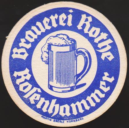 Rosenhammer, Brauerei Rothe, +1972