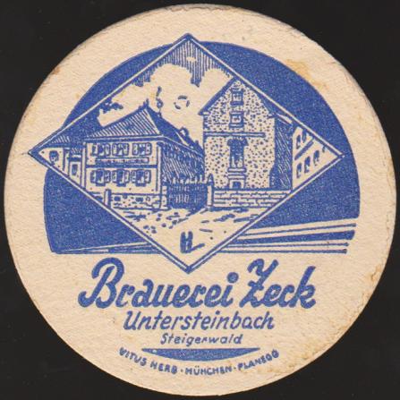 Untersteinbach, Brauerei Zeck, +1953